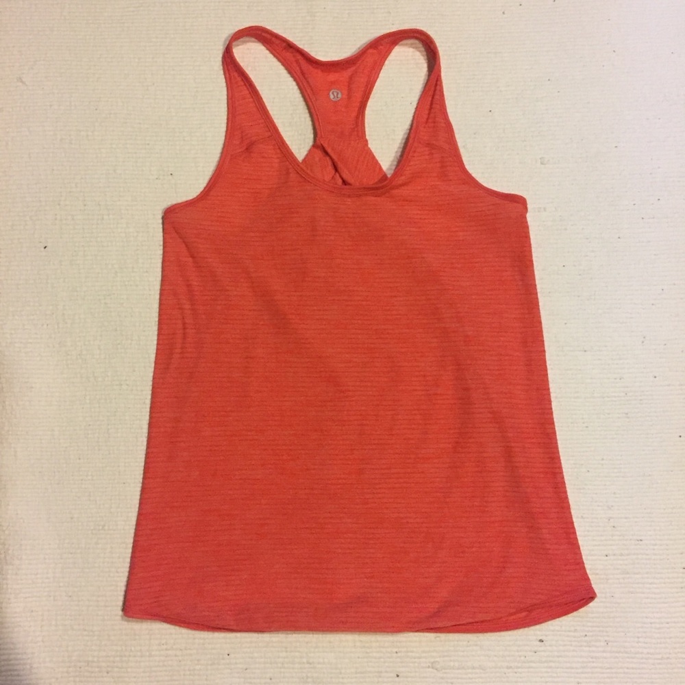 Lululemon orange tank top